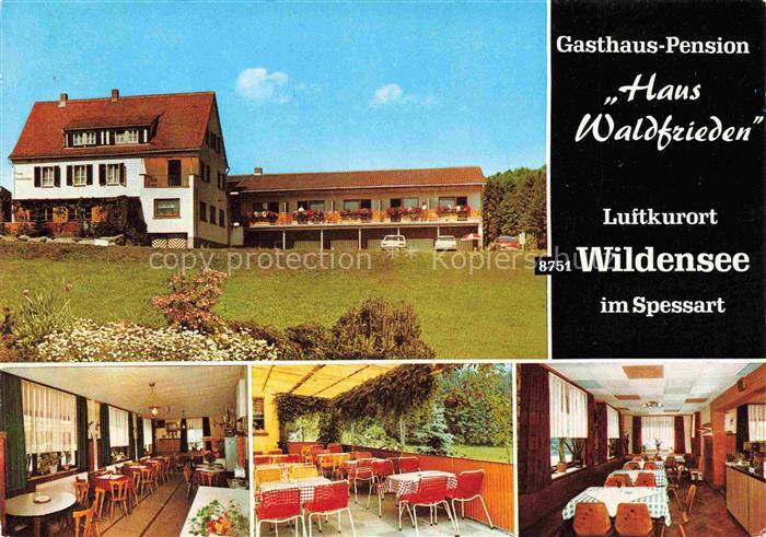 Wildensee Unterfranken Spessart Eschau Gasthaus Pension Haus Waldfrieden Gaststu