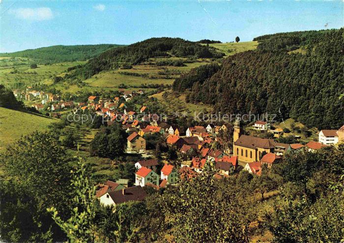 Heimbuchenthal Panorama Erholungsort im Naturpark Spessart