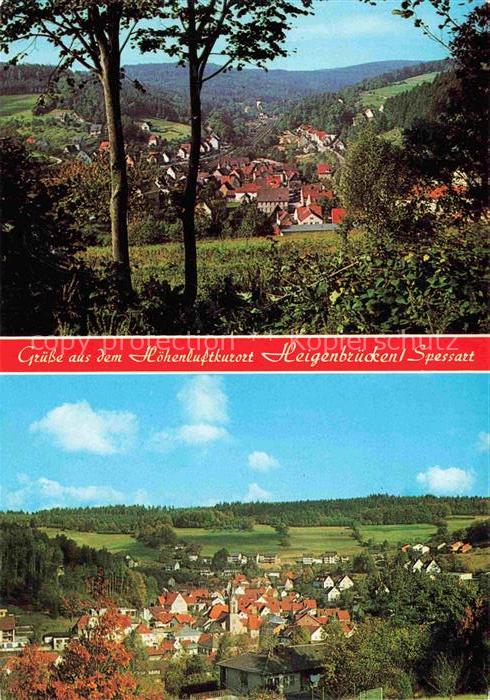Heigenbruecken Panorama Luftkurort im Naturpark Spessart