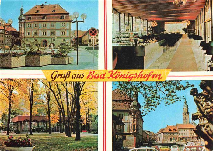 Bad Koenigshofen Bayern Marktplatz Kurhaus Restaurant