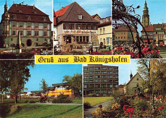 Bad Koenigshofen Bayern Motive Stadtzentrum Kurpark