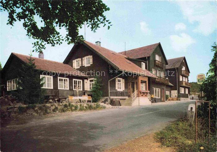 Bischofsheim Rhoen Rhoenhaeuschen Berggasthof Pension