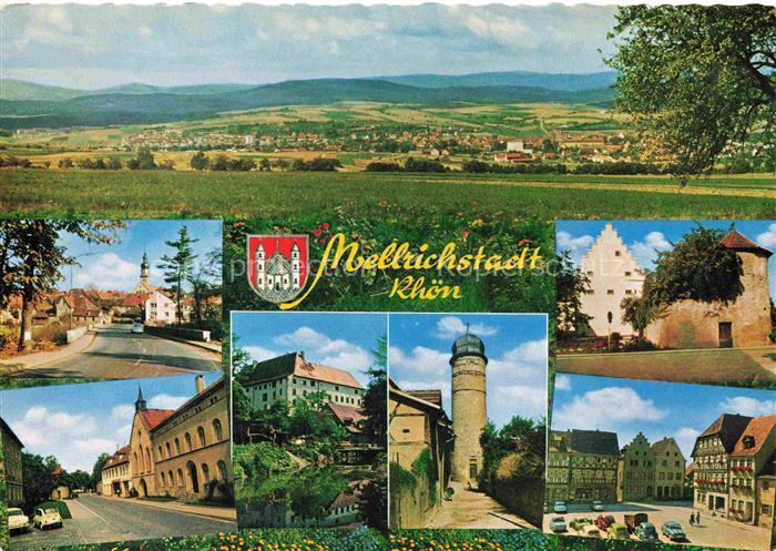Mellrichstadt Panorama Kreuzberg Kaserne Flugplatz Kirche Schloss Pulverturm Alt