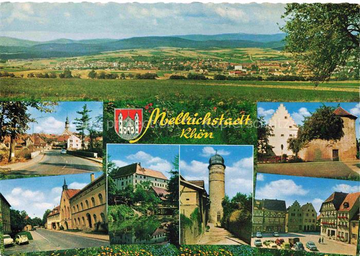 Mellrichstadt Panorama Kreuzberg Kaserne Flugplatz Kirche Schloss Pulverturm Alt