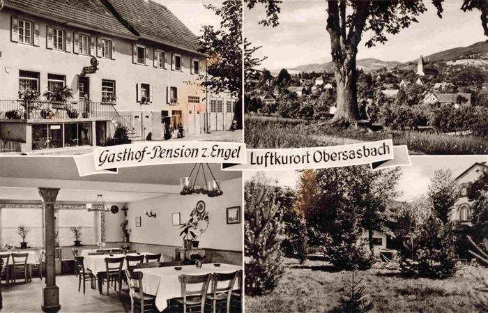 Obersasbach Sasbach BW Gasthof Pension zum Engel Gastraum Panorama
