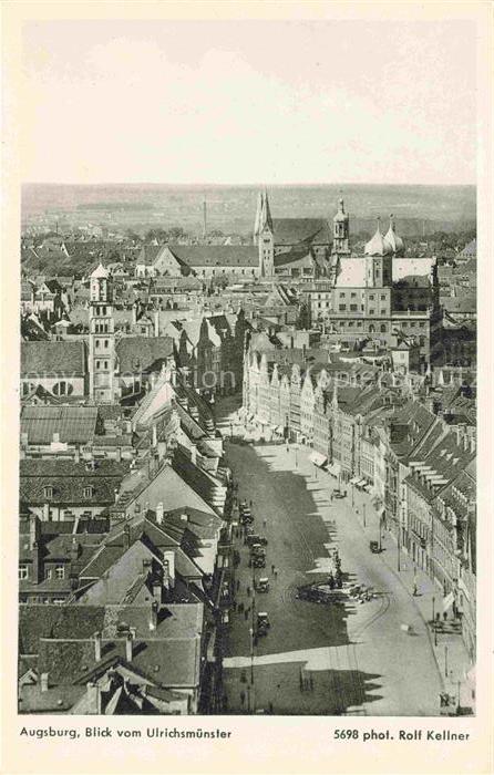 AUGSBURG  CITY Blick vom Ulrichsmuenster