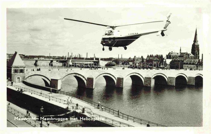 MAASTRICHT NL Maasbruggen met Helicoptere