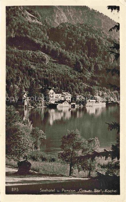 Kochel See Bayern Seehotel und Pension Grauer Baer