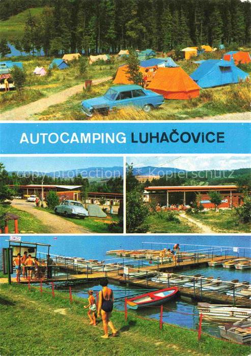 Luhacovice Uhersky Brod CZ Autocamping Bungalows Bootsliegeplatz