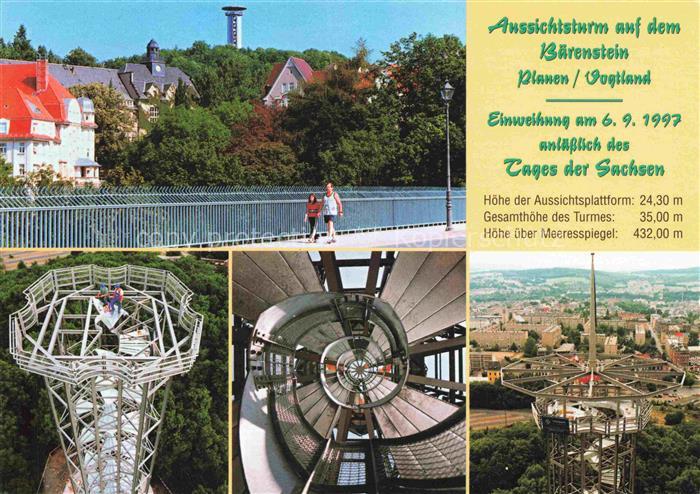 PLAUEN  Vogtland Aussichtsturm auf dem Baerenstein Details