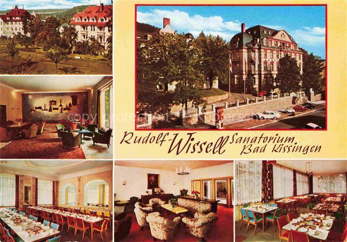 BAD KIssINGEN Rudolf Wissell Sanatorium Teilansichten Gastraeume