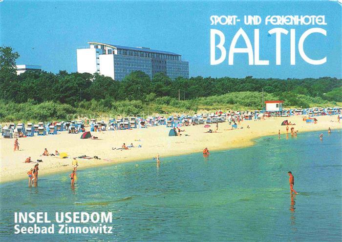 ZINNOWITZ Ostseebad Insel Usedom Strand Sport und Ferienhotel Baltic