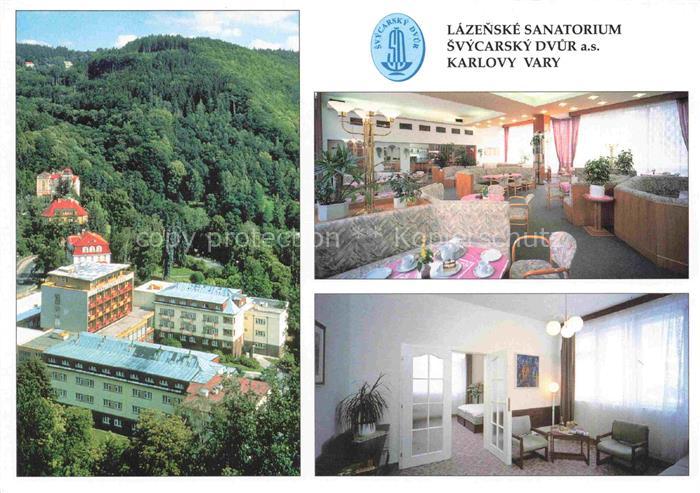 KARLOVY VARY Karlsbad CZ Lazenske Sanatorium Svycarsky Dvur