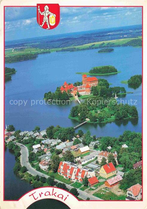 Trakai Lithuania Fliegeraufnahme