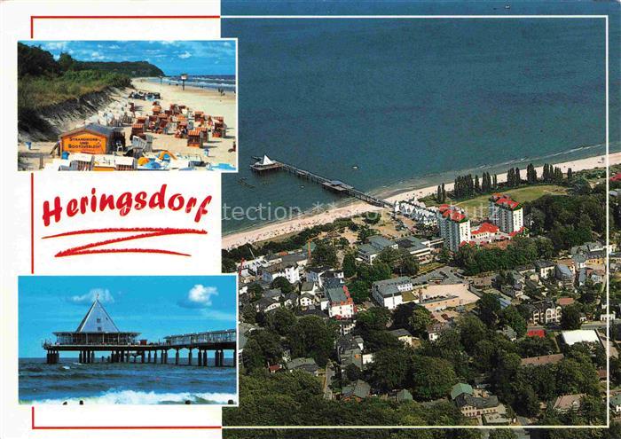 HERINGSDORF  Ostseebad Usedom Strandpartie Seebruecke