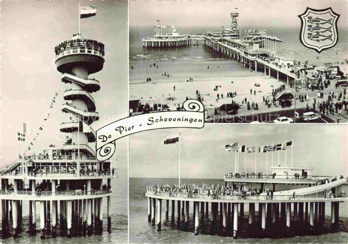 SCHEVENINGEN Den Haag Zuid-Holland NL Seebruecke Teilansichten
