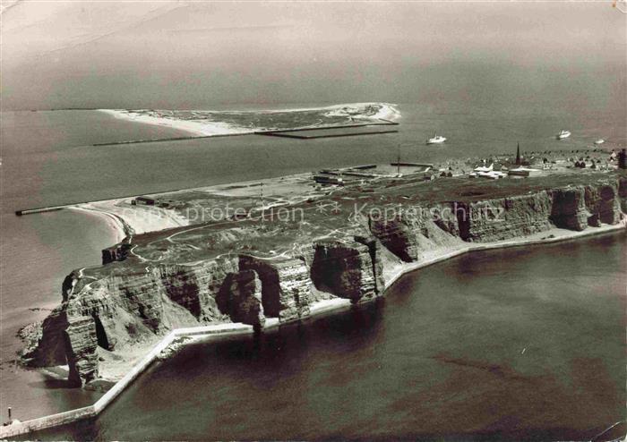 HELGOLAND Insel Schleswig-Holstein Westkueste Fliegeraufnahme