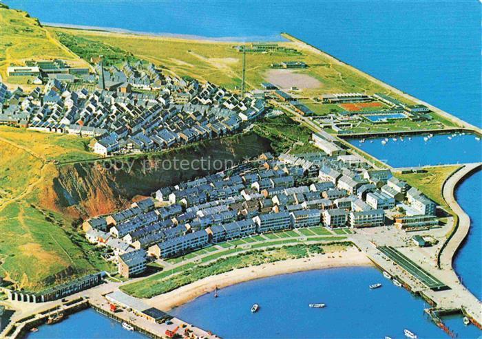 HELGOLAND Insel Schleswig-Holstein Fliegeraufnahme Unter und Oberland