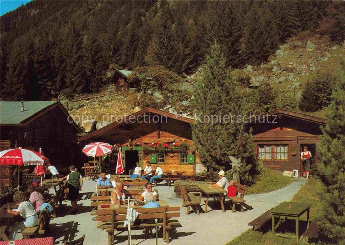 Tristenbachalm 1200m Floitental Zillertal Tirol AT Jausenstation Terrasse