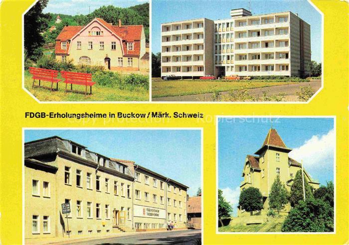 Buckow Maerkische Schweiz Bad FDGB Erholungsheime Maerkische Schweiz Theodor Fon