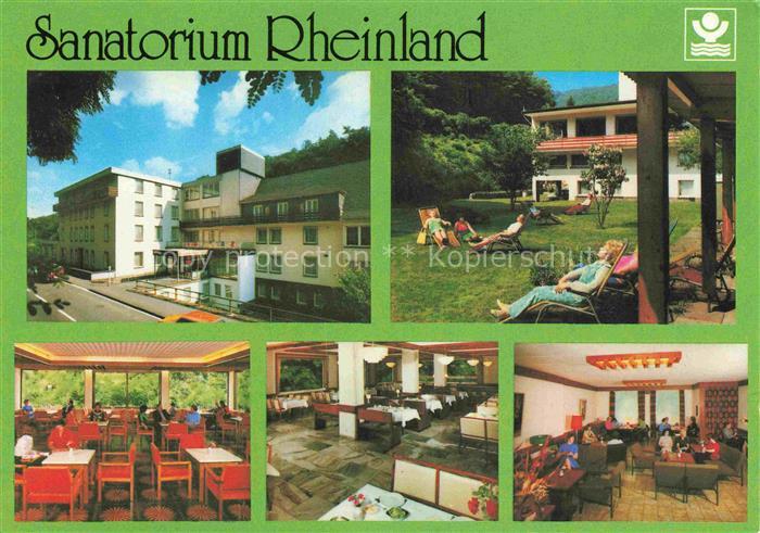 Bad Bertrich Rheinland-Pfalz Sanatorium Rheinland Liegewiese Gastraeume