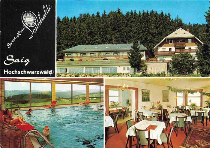Saig Schwarzwald Sport Hotel Sonnhalde Hallenbad Gastraum