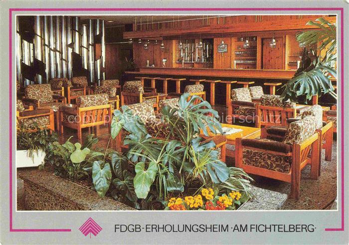 Oberwiesenthal Erzgebirge FDGB Erholungsheim Am Fichtelberg Hallenbar