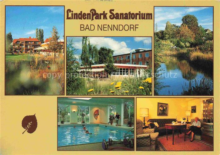 Bad Nenndorf Linden Park Sanatorium Teilansichten Hallenbad Musikzimmer