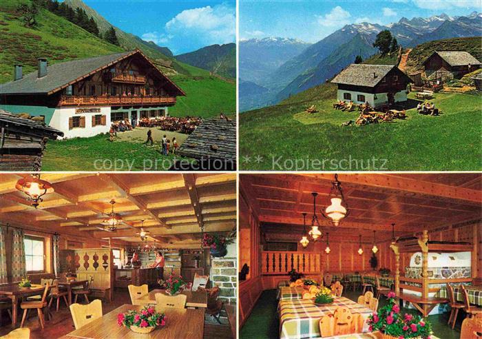 Schenna Meran Trentino IT Staffell Huette Hirzer Gebiet Gastraeume