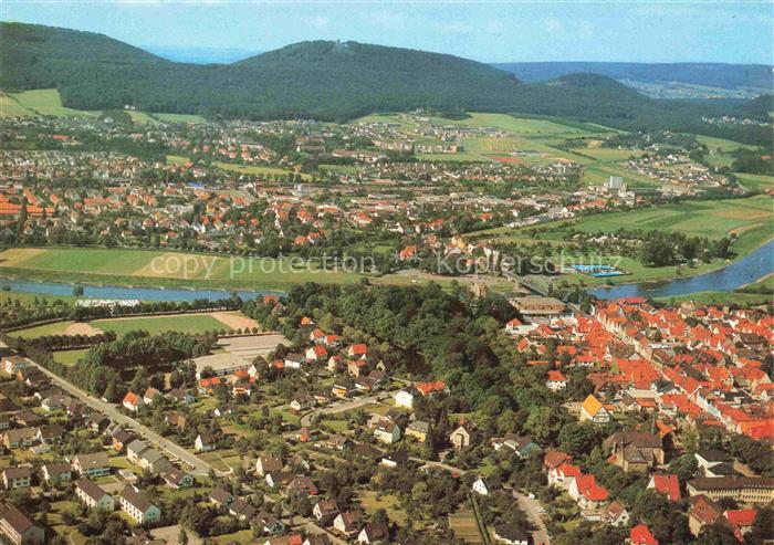 Rinteln Weser Fliegeraufnahme