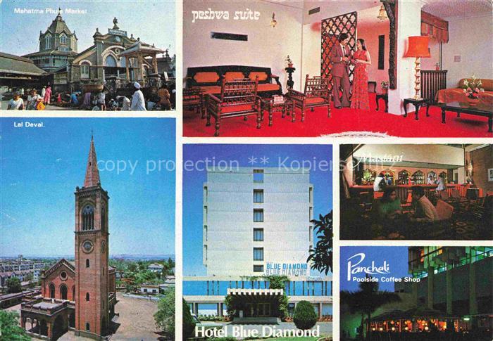 Pune Maharashtra India Mahatma Phula Market Lai Deval Hotel Blue Diamond Pesbva