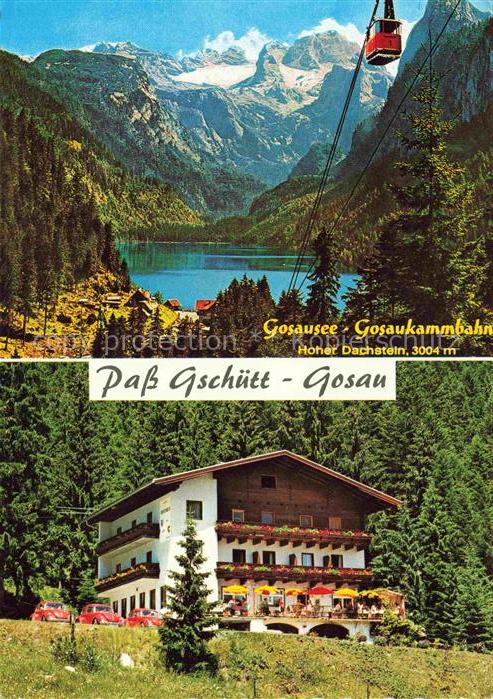 Gosau Salzkammergut Oberoesterreich AT Gosausee Gosaukammbahn Pass Gschuett Gast