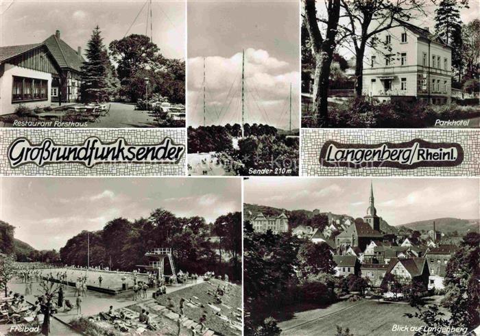 Langenberg Rheinland Grossrundfunksender Restaurant Forsthaus Sender Parkhotel F