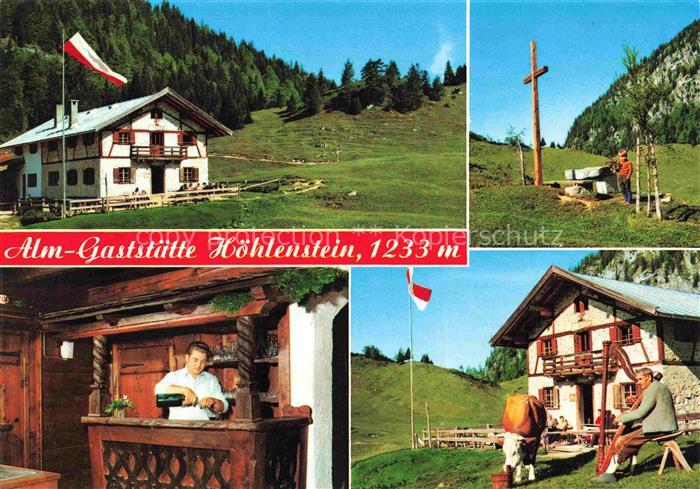 Woergl  Kufstein Tirol AT Alm Gaststaette Hoehlenstein Bar Terrasse Gipfelkreuz