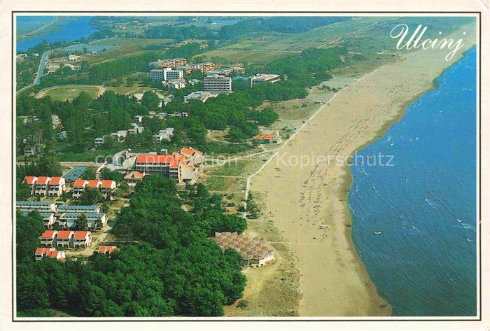 Ulcinj Montenegro Velika Plaza Fliegeraufnahme