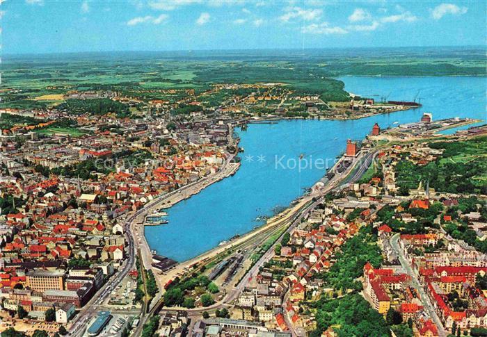FLENSBURG  Flensborg Schleswig-Holstein Fliegeraufnahme mit Stadt und Foerde