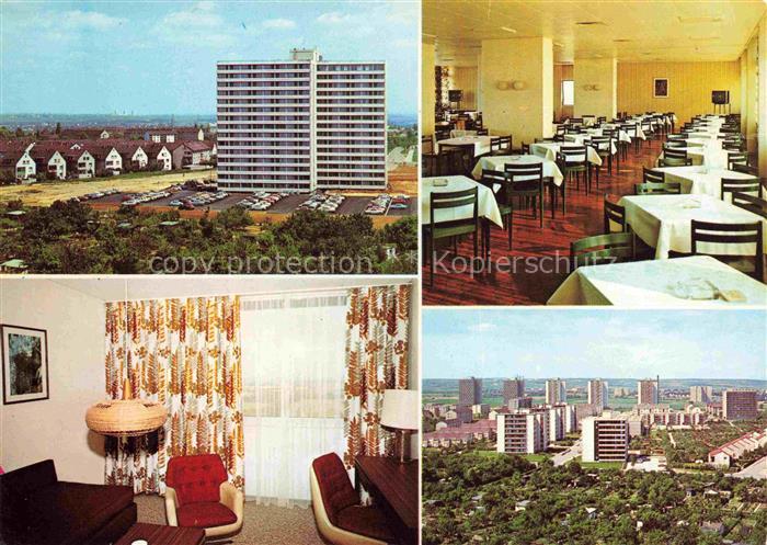 MAINZ Rhein Appartementhaus der Mainzer Aufbaugesellschaft Speisesaal Appartemen