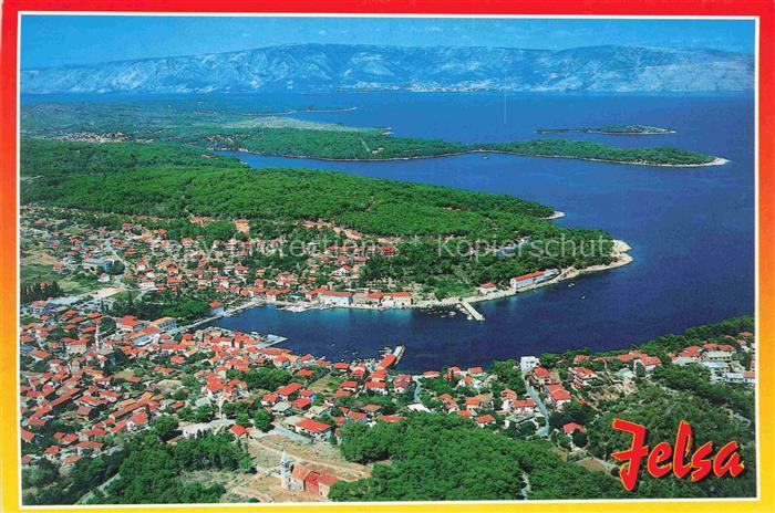 Jelsa Hvar Croatia Fliegeraufnahme