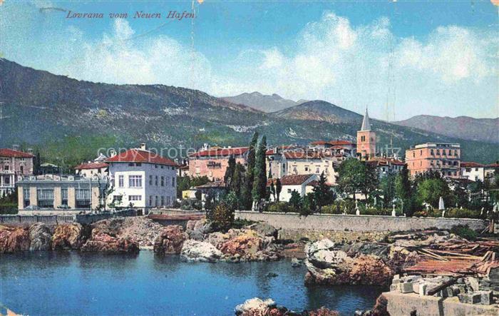Lovrana Lovran Laurana Croatia Neuer Hafen