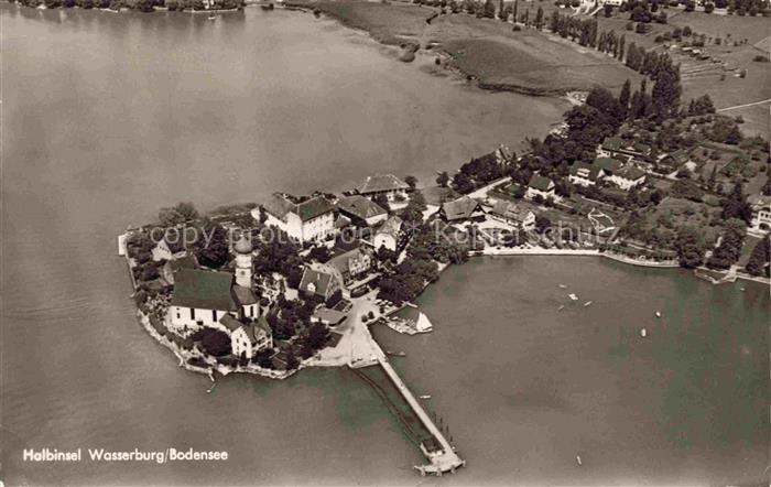 Wasserburg am Bodensee Bayern Fliegeraufnahme