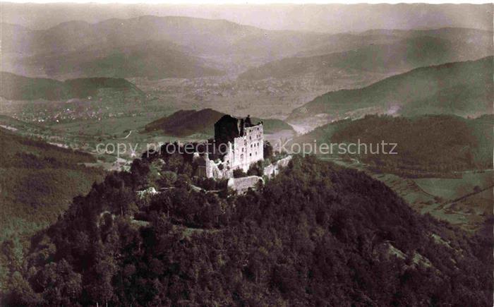 LAHR Baden Ruine Hohengeroldseck Fliegeraufnahme