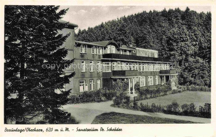 Braunlage Harz Sanatorium Dr Schroeder