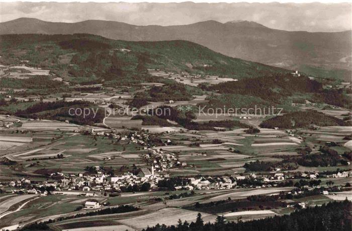 Viechtach Bayerischer Wald Blick vom Distelberg mit Arber