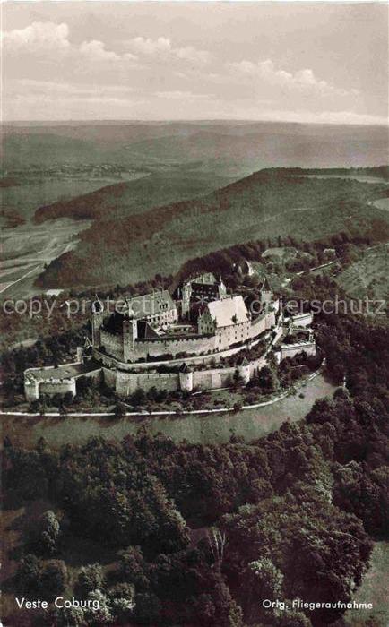 Coburg Bayern Veste Coburg Fliegeraufnahme
