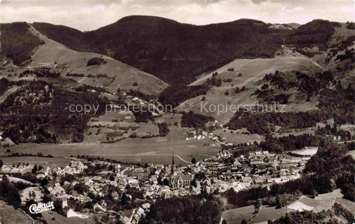 Schoenau Schwarzwald Fliegeraufnahme
