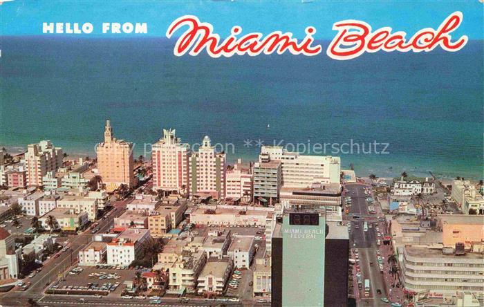 Miami Beach Florida USA Air view of Lincoln Road