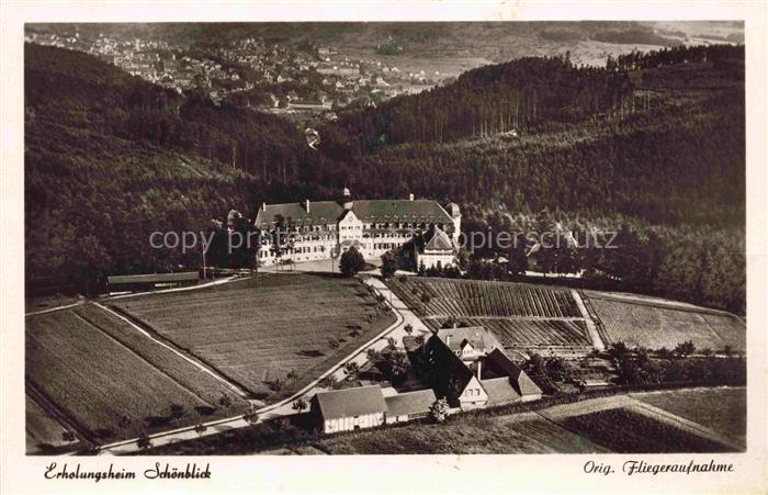 Schwaebisch Gmuend BW Erholungsheim Schoenblick Fliegeraufnahme