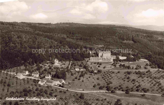 HEIDELBERG  Neckar Herzheilstaette Fliegeraufnahme