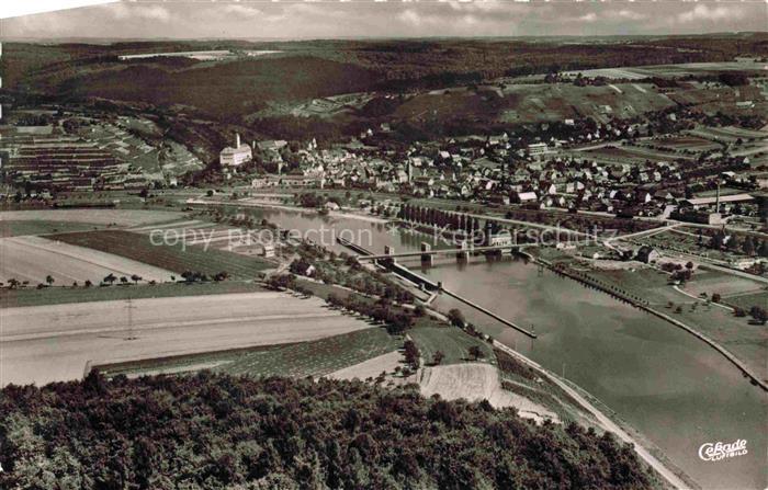 Gundelsheim  Neckar Fliegeraufnahme