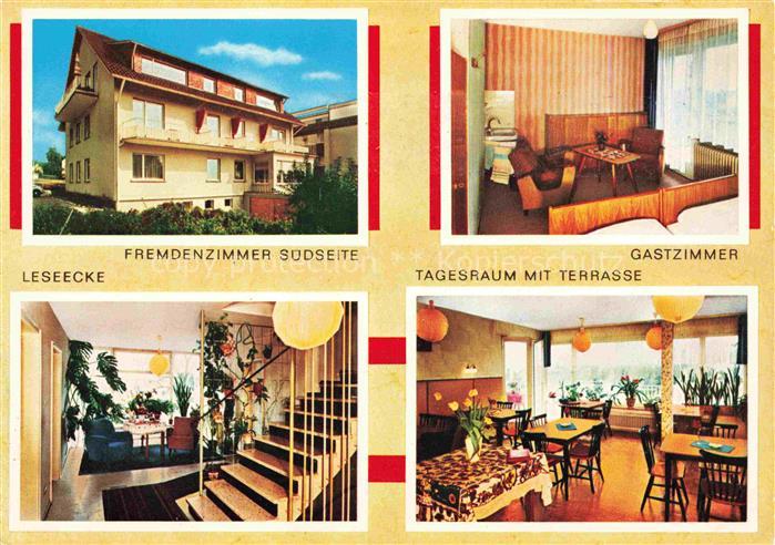 MEERSBURG Bodensee BW Haus Schoenblick Fremdenzimmer Gastzimer Treppe Leseecke